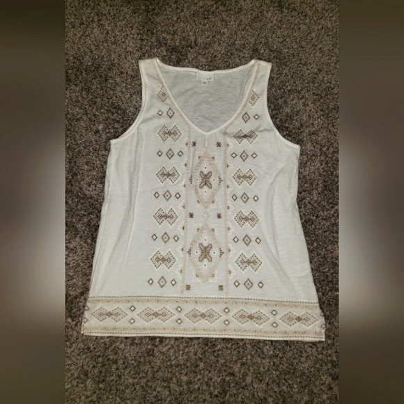 J. Jill| Emroidered Tank Top - Picture 1 of 5